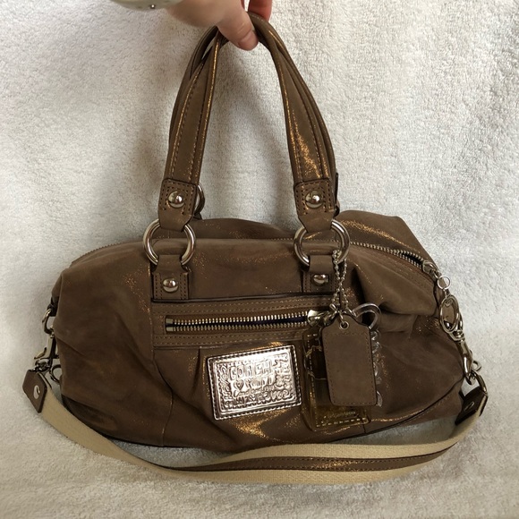 Coach Handbags - Coach Poppy Brown Fabric Purse
